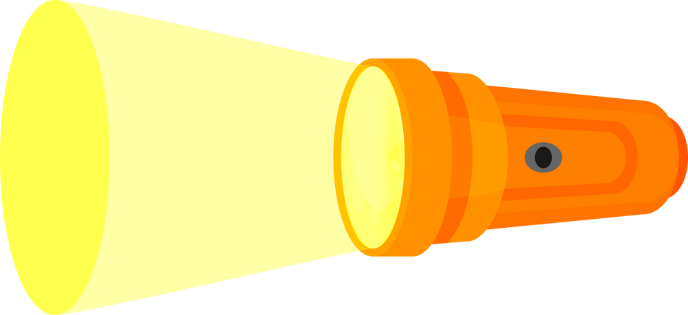 Bright Flashlight Illustration